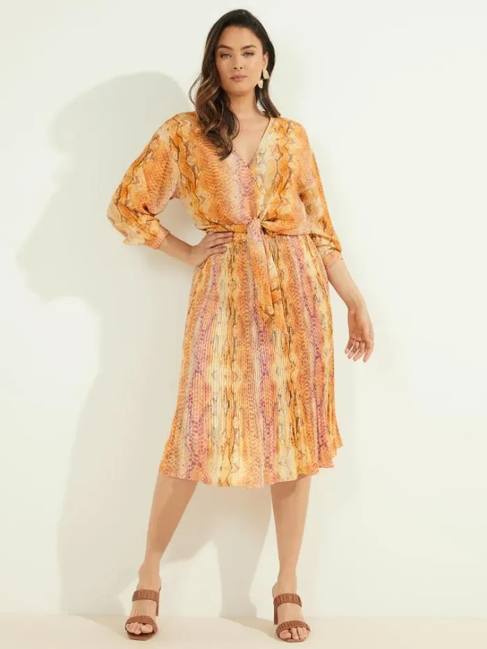 Women Tops And Sweaters Marciano Sonora Silk TieFront Blouse Sonora Skin Women Tops And Sweaters Marciano Sonora Silk TieFront Blouse Sonora Skin