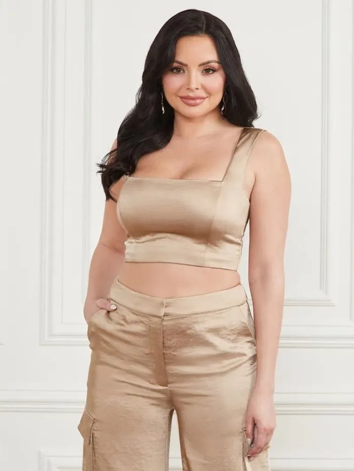 Women Tops And Sweaters Marciano Vera Crop Top Mindful Multi