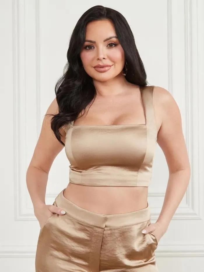 Women Tops And Sweaters Marciano Vera Crop Top Mindful Multi Women Tops And Sweaters Marciano Vera Crop Top Mindful Multi