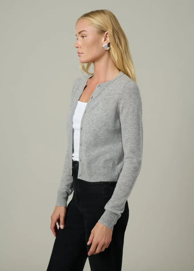 Women Tops Joe039s Jeans THE DANI CASHMERE CARDIGAN Heather Grey