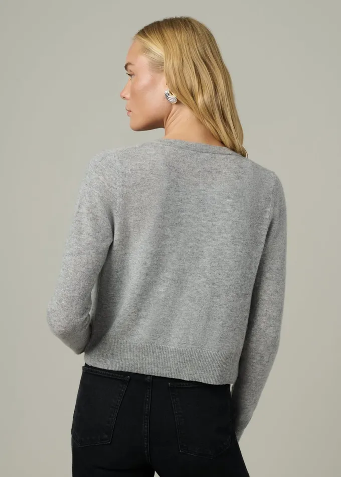 Women Tops Joe039s Jeans THE DANI CASHMERE CARDIGAN Heather Grey