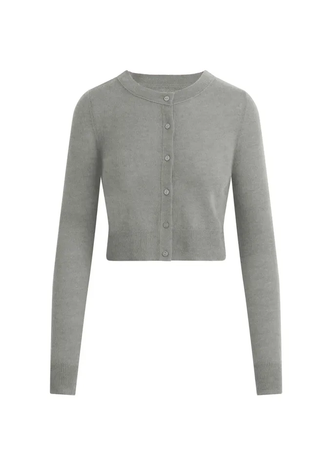 Women Tops Joe039s Jeans THE DANI CASHMERE CARDIGAN Heather Grey