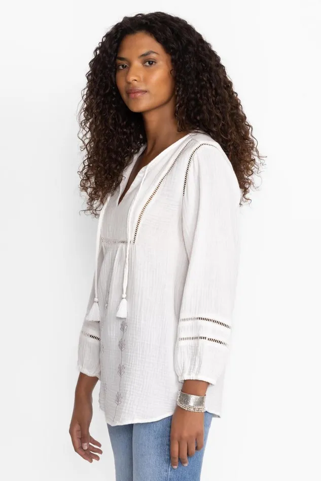 Women Tops Johnny Was GAUZE TUNIC Natural Women Tops Johnny Was GAUZE TUNIC Natural