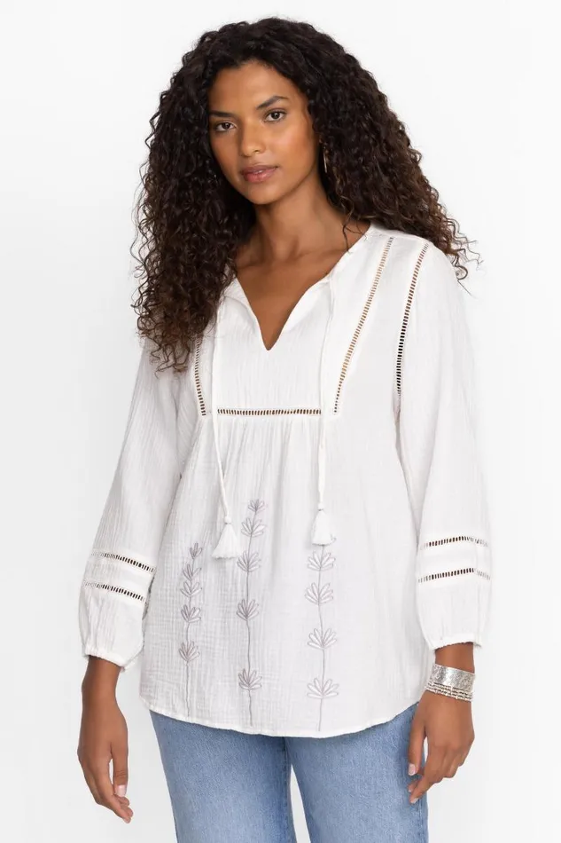 Women Tops Johnny Was GAUZE TUNIC Natural Women Tops Johnny Was GAUZE TUNIC Natural