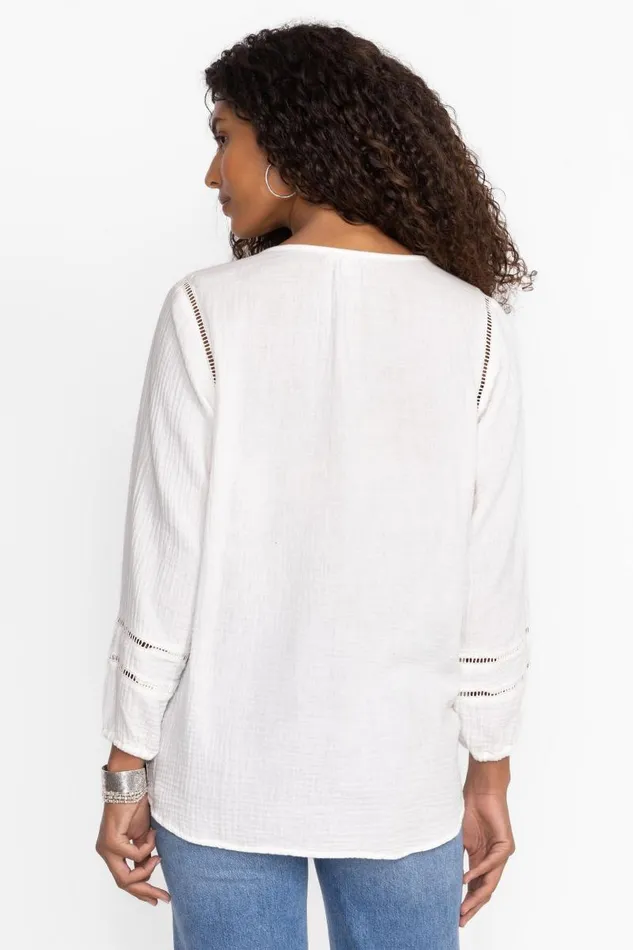 Women Tops Johnny Was GAUZE TUNIC Natural Women Tops Johnny Was GAUZE TUNIC Natural