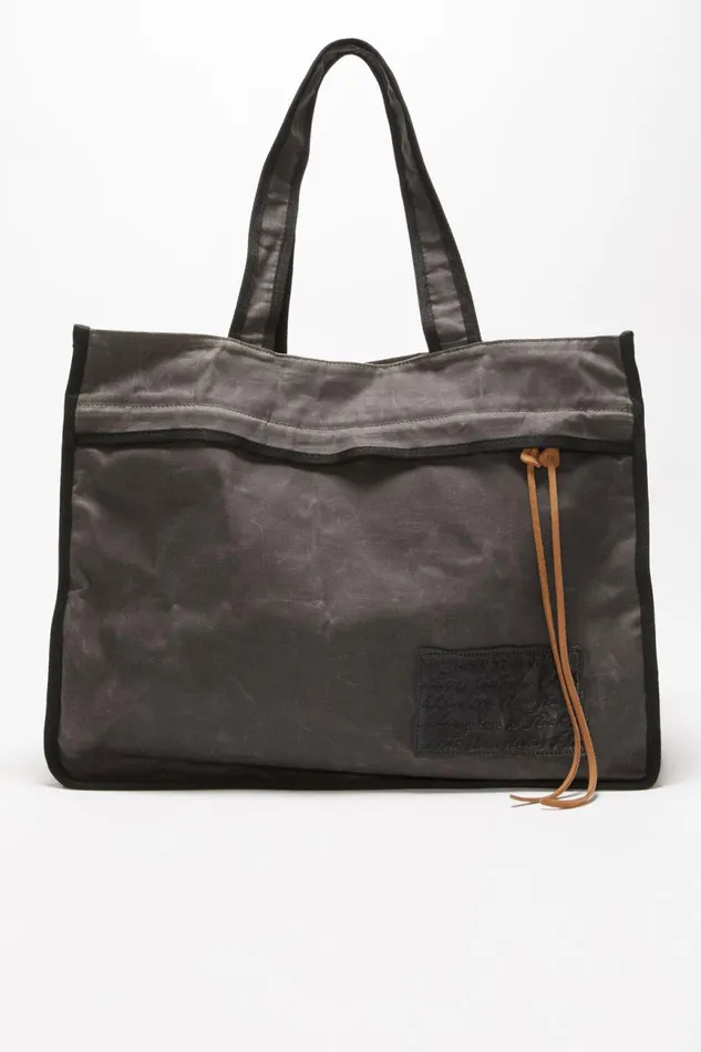 Women Tote Bag Greyblack Acne Studios Bags