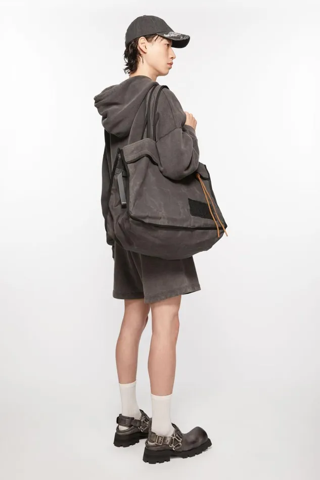 Women Tote Bag Greyblack Acne Studios Bags