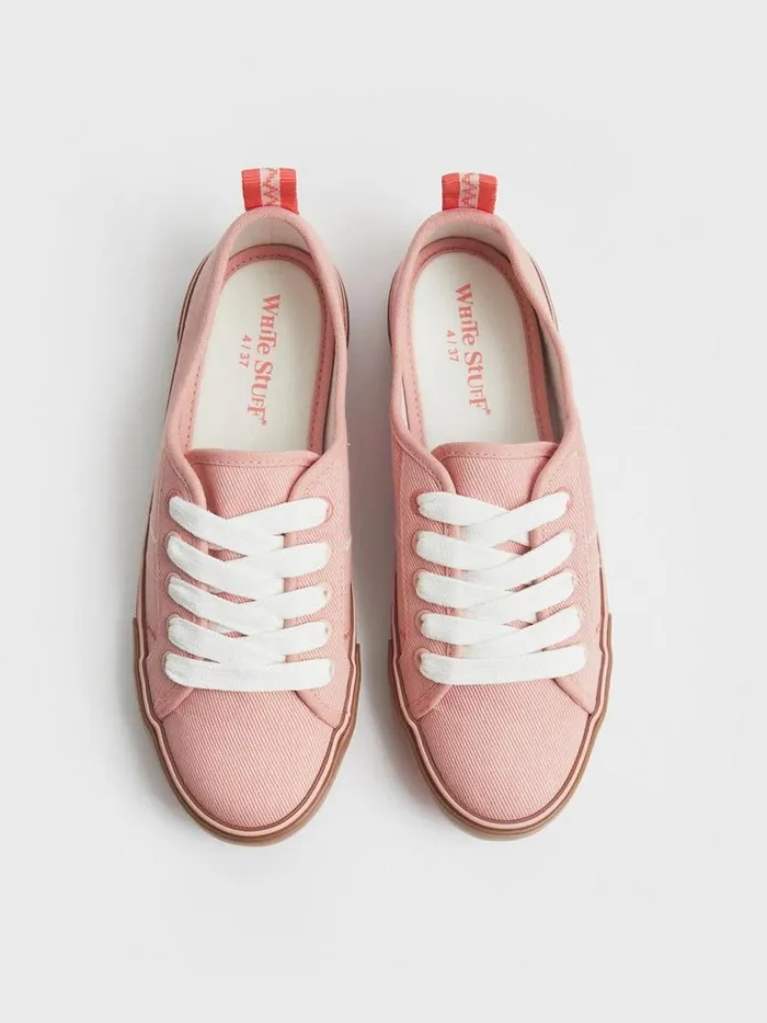 Women TRAINERS White Stuff Piper Plimsoll Light Pink Women TRAINERS White Stuff Piper Plimsoll Light Pink