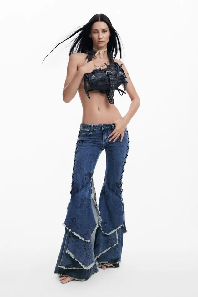 Women Trousers Desigual Mara Escot Jeans