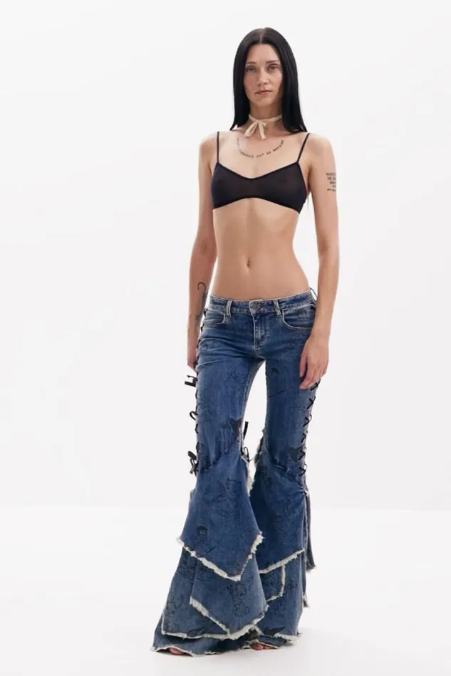 Women Trousers Desigual Mara Escot Jeans