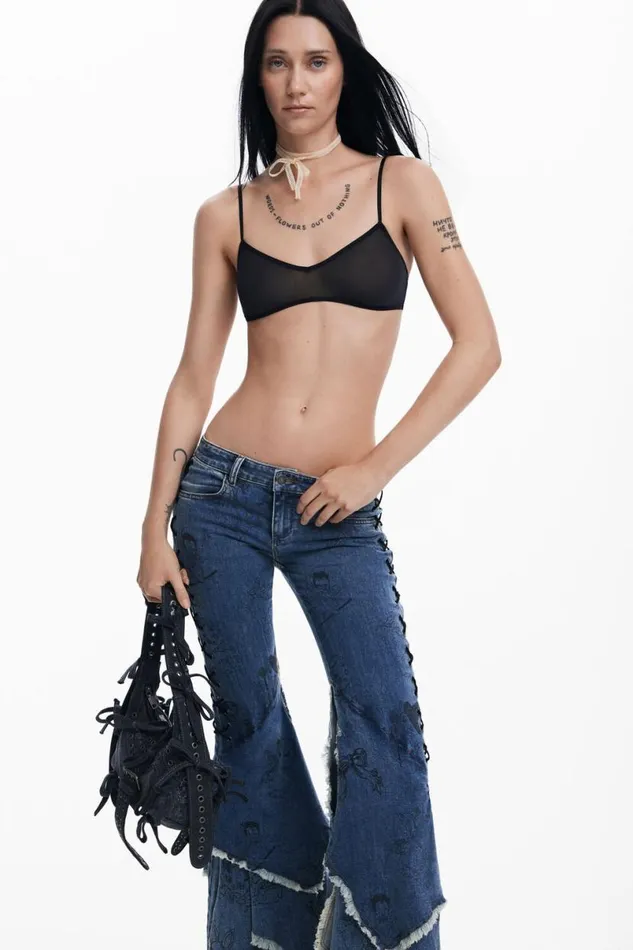 Women Trousers Desigual Mara Escot Jeans