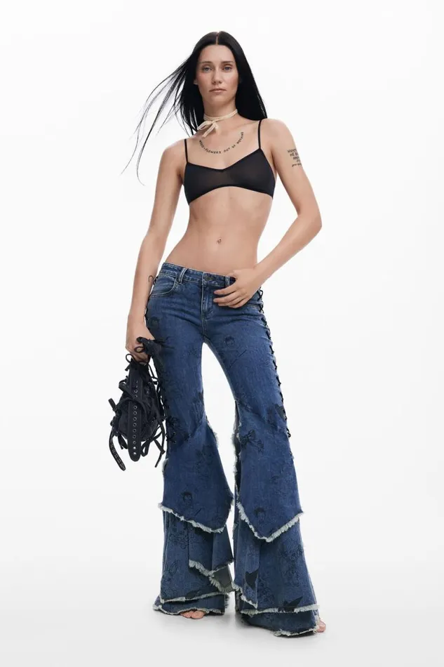 Women Trousers Desigual Mara Escot Jeans