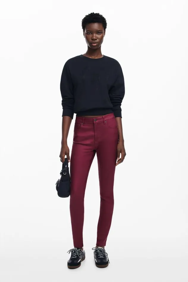 Women Trousers Desigual Slim Pants