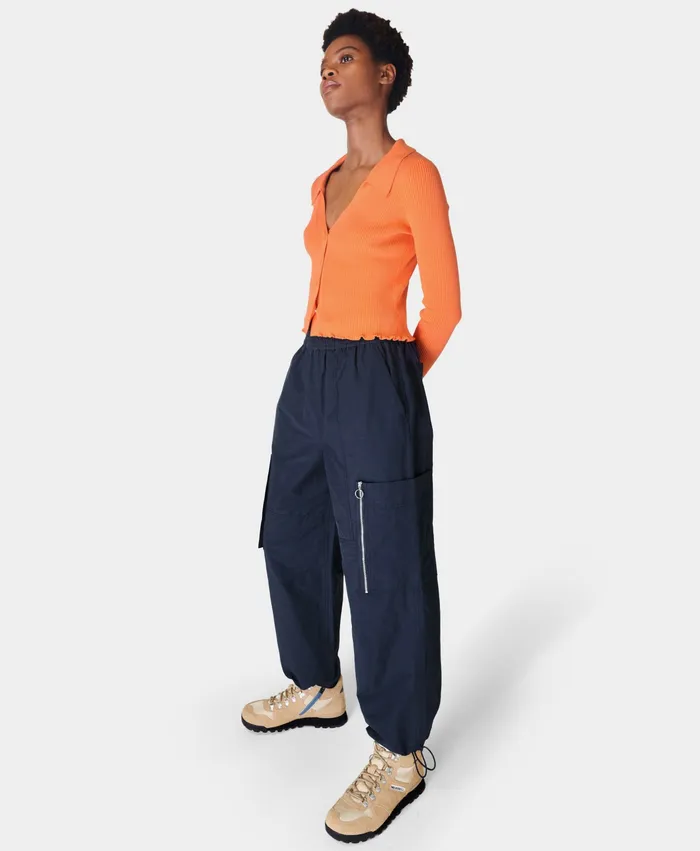 Women Trousers Sweaty Betty Utility Trouser Navy Blue
