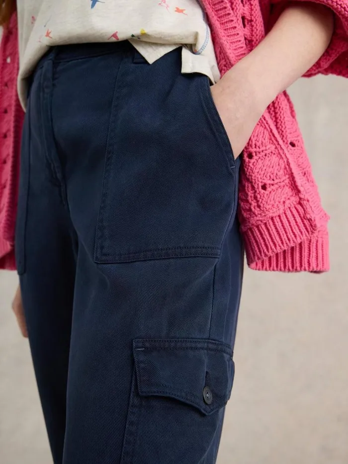 Women TROUSERS White Stuff Arlo Tencel Cargo Trouser Dark Navy Women TROUSERS White Stuff Arlo Tencel Cargo Trouser Dark Navy