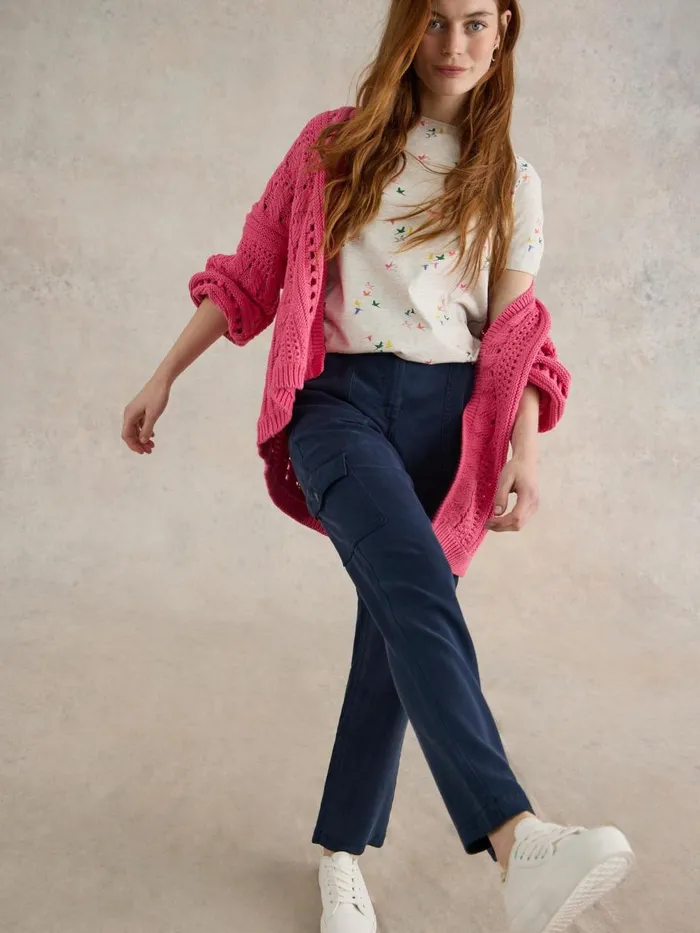 Women TROUSERS White Stuff Arlo Tencel Cargo Trouser Dark Navy Women TROUSERS White Stuff Arlo Tencel Cargo Trouser Dark Navy