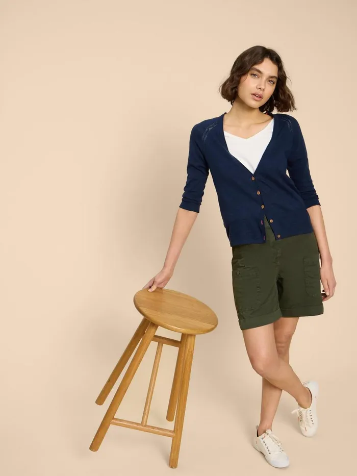 Women TROUSERS White Stuff Carlie Cargo Shorts Khaki Green Women TROUSERS White Stuff Carlie Cargo Shorts Khaki Green