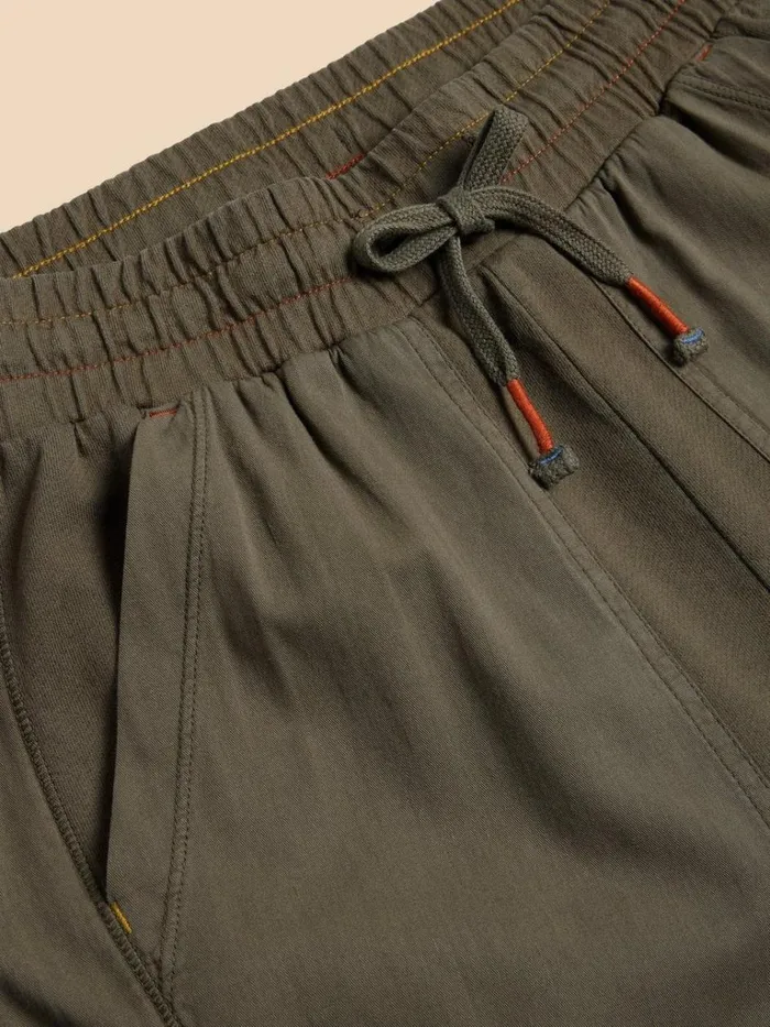 Women TROUSERS White Stuff Jersey Ava Jogger Khaki Green Women TROUSERS White Stuff Jersey Ava Jogger Khaki Green