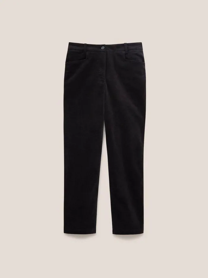 Women TROUSERS White Stuff Savannah Velvet Trouser Pure Black Women TROUSERS White Stuff Savannah Velvet Trouser Pure Black