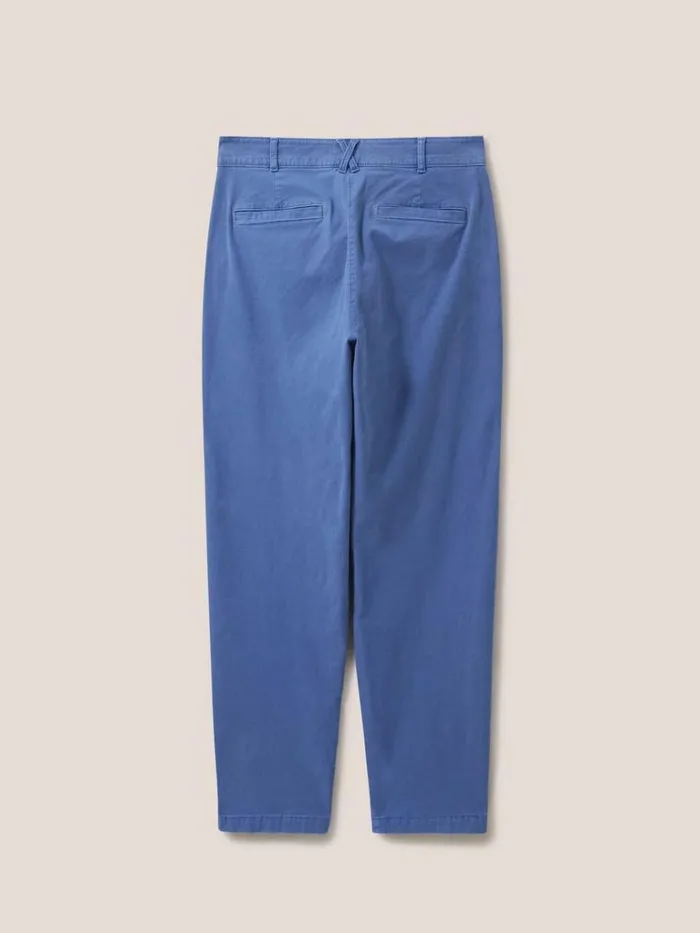 Women TROUSERS White Stuff Twister Chino Mid Blue Women TROUSERS White Stuff Twister Chino Mid Blue