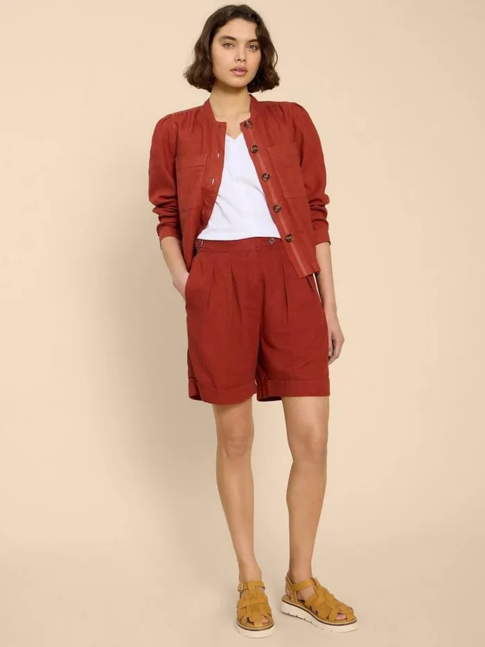 Women TROUSERS White Stuff Una Shorts Dk Red