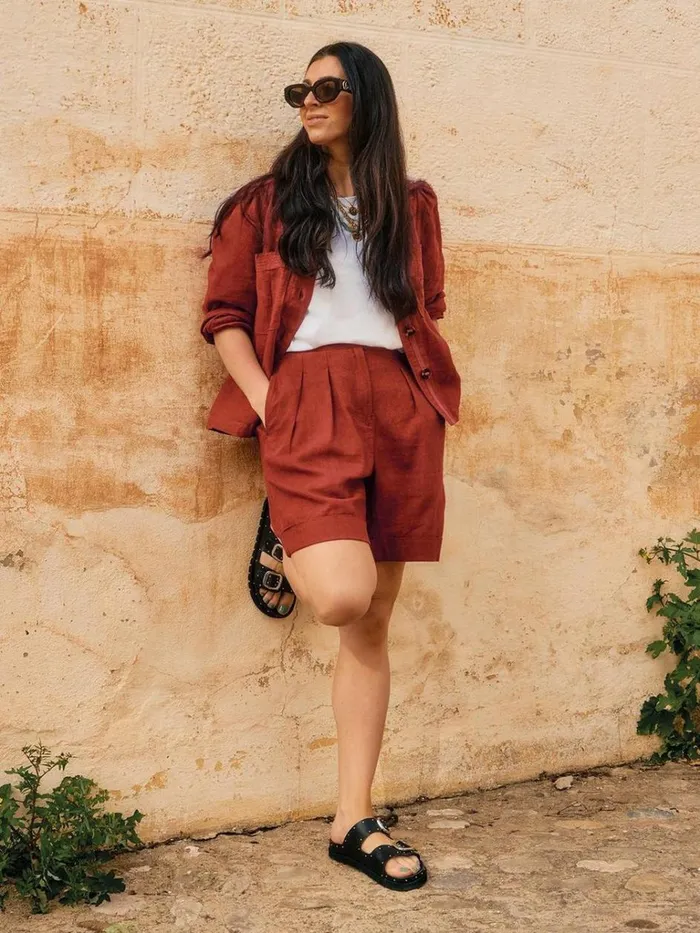 Women TROUSERS White Stuff Una Shorts Dk Red Women TROUSERS White Stuff Una Shorts Dk Red