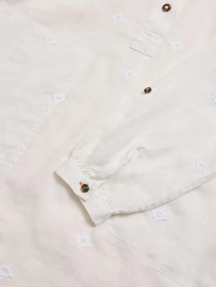 Women TUNICS White Stuff Evelyn Embroidered Linen Tunic Natural White Women TUNICS White Stuff Evelyn Embroidered Linen Tunic Natural White