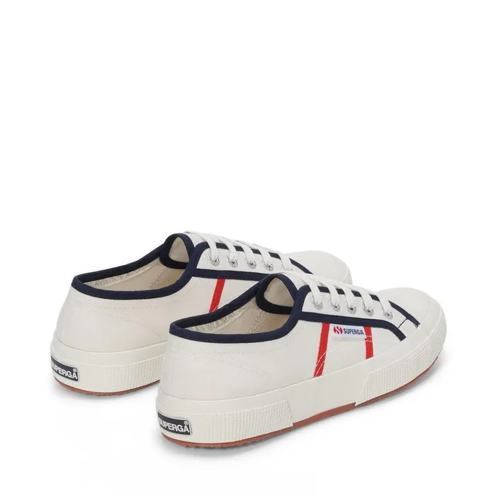 Women Unisex 2750 COLORBLOCKING Low Cut WHITE AVORIOBLUE NAVYRED Superga Low Cut