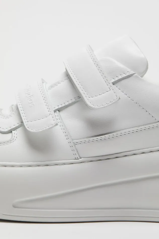 Women Velcro Strap Platform Sneakers Optic Whiteoptic White Acne Studios Face Collection