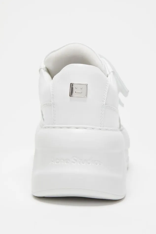 Women Velcro Strap Platform Sneakers Optic Whiteoptic White Acne Studios Face Collection