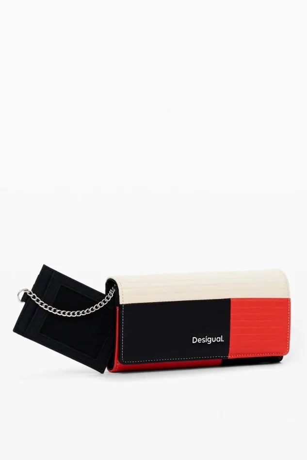 Women Wallets and Purses Desigual Patchwork Texture Wallet