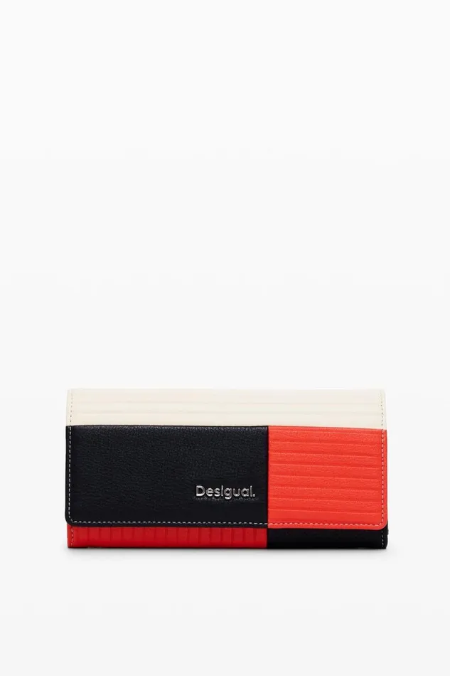 Women Wallets and Purses Desigual Patchwork Texture Wallet