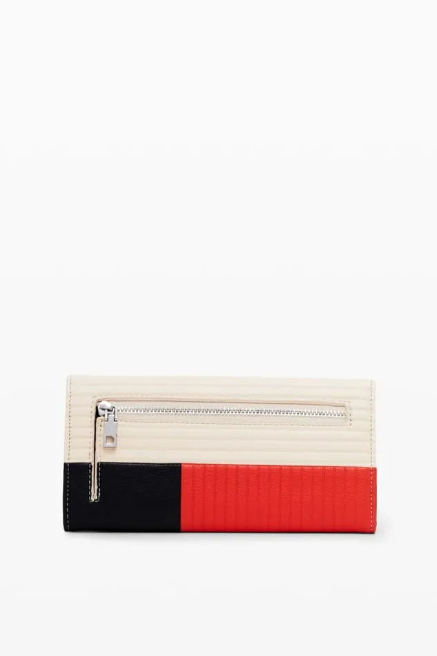 Women Wallets and Purses Desigual Patchwork Texture Wallet