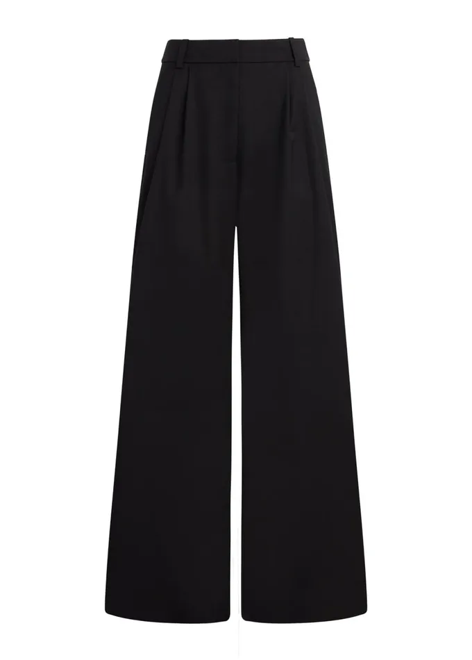 Women Wide Leg Joe039s Jeans THE BRODY TROUSER Black