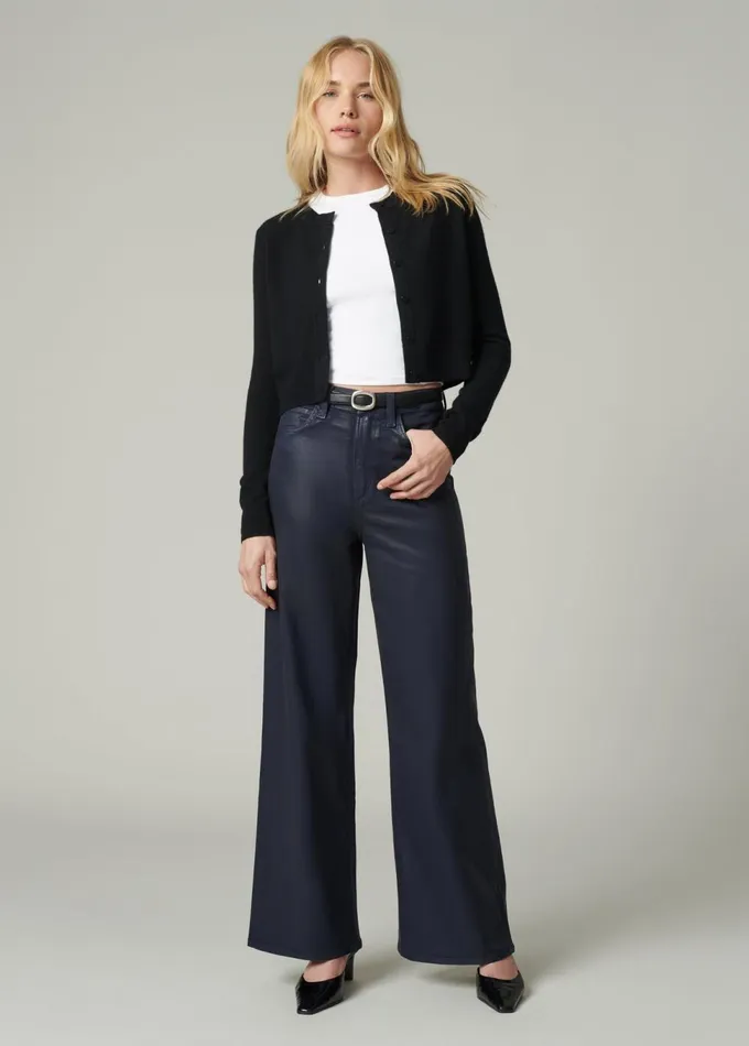 Women Wide Leg Joe039s Jeans THE MIA PETITE Navy