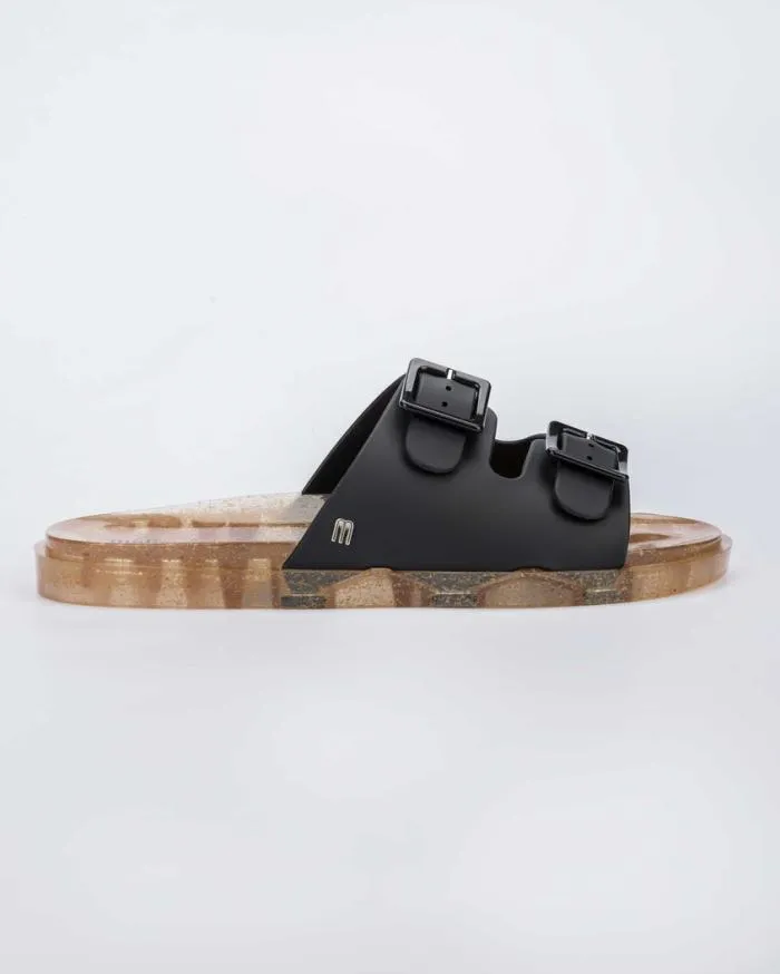Women Wide Slide Black Melissa Sandals