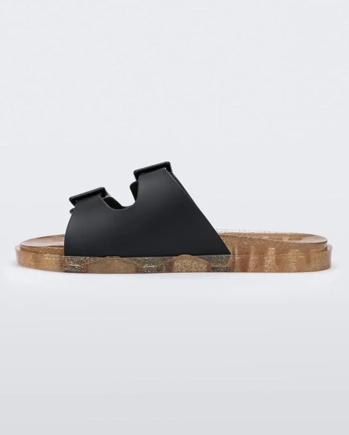 Women Wide Slide Black Melissa Sandals