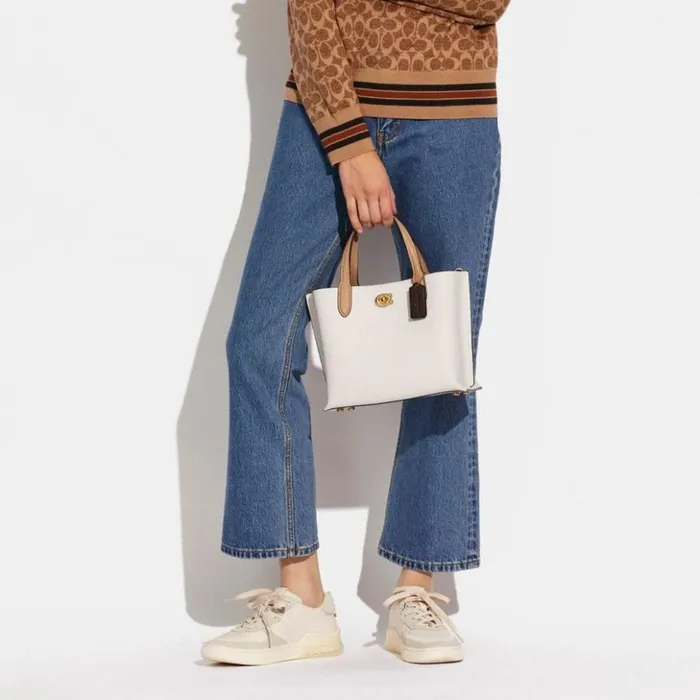 Women Willow Tote 24 In Colorblock Brasschalk Multi Coach Totes and Carryalls Women Willow Tote 24 In Colorblock Brasschalk Multi Coach Totes and Carryalls