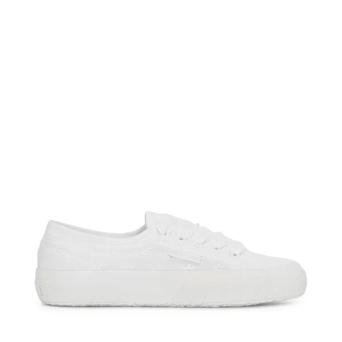 Women Woman 2750 FLOWER SANGALLO Low Cut TOTAL WHITE Superga Low Cut