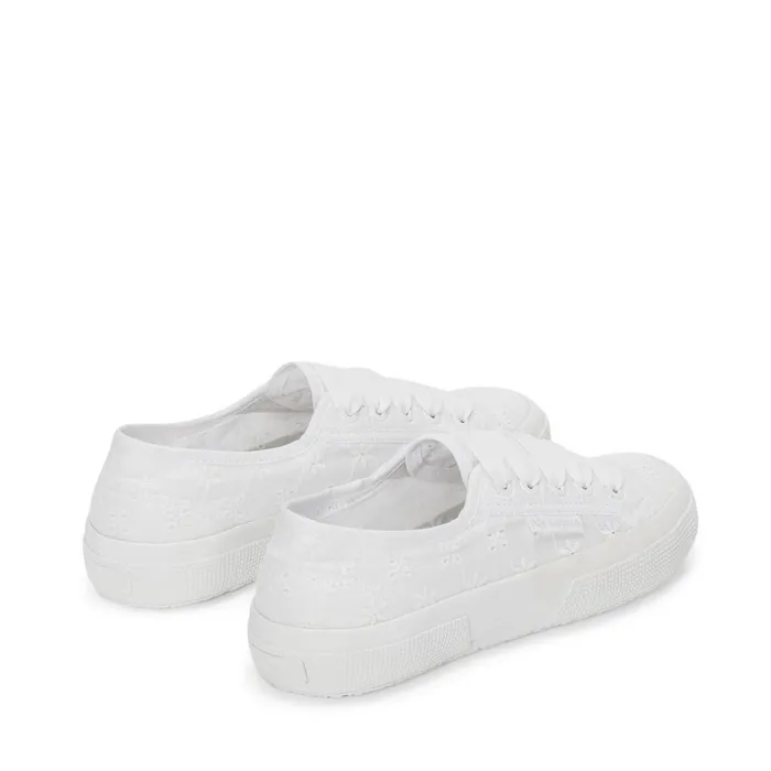 Women Woman 2750 FLOWER SANGALLO Low Cut TOTAL WHITE Superga Low Cut