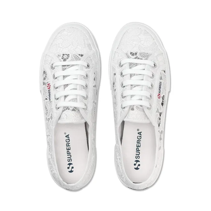 Women Woman 2750 MACRAME Sneaker WHITE Superga Low Cut