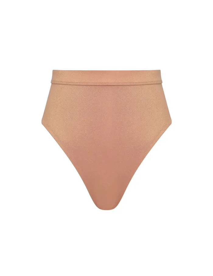 Women Zimmermann Bikinis Everley Metallic High Pant Rose