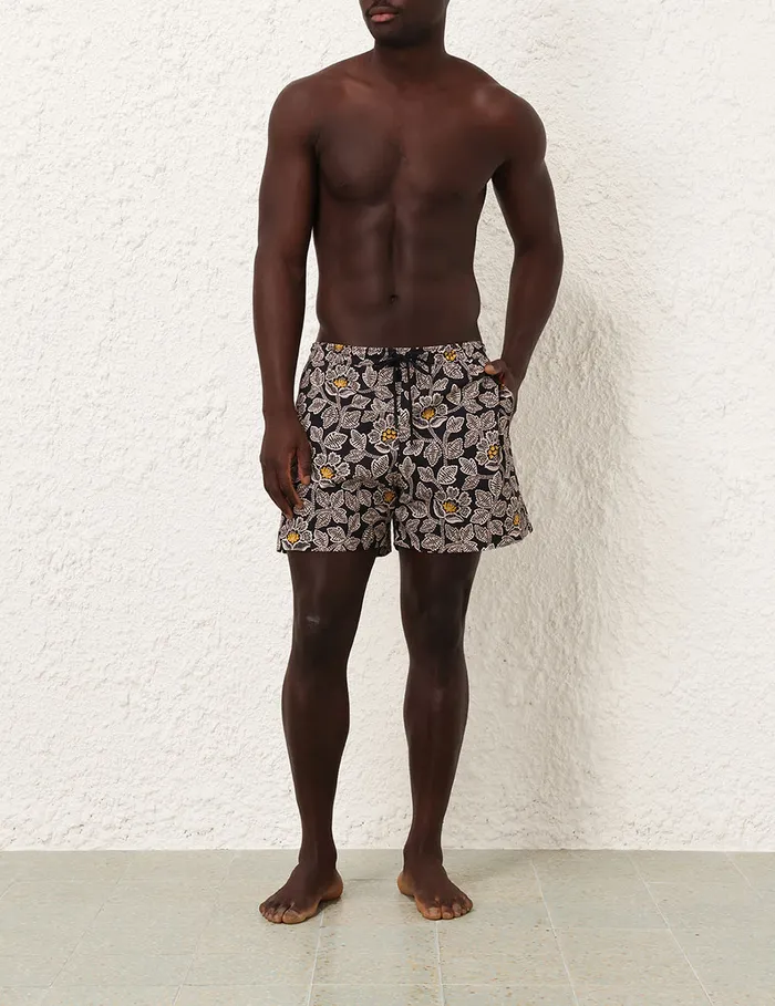 Women Zimmermann Boardshorts Ottie Boardshort Black Floral
