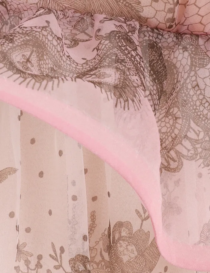 Women Zimmermann Clothing Crush Embellished Maxi Dress Pink Lace Print