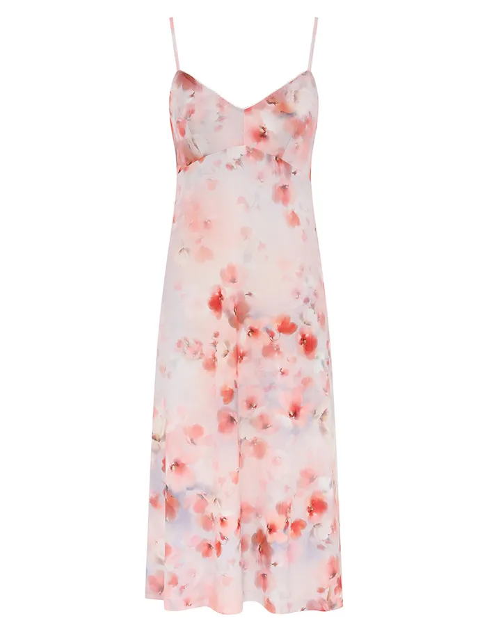 Women Zimmermann Clothing Crush Flutter Midi Dress Scarlet Floral