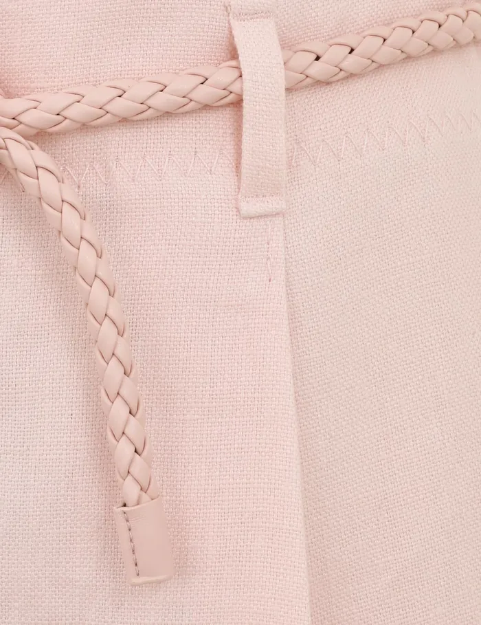 Women Zimmermann Clothing Crush Linen Tuck Short Pink