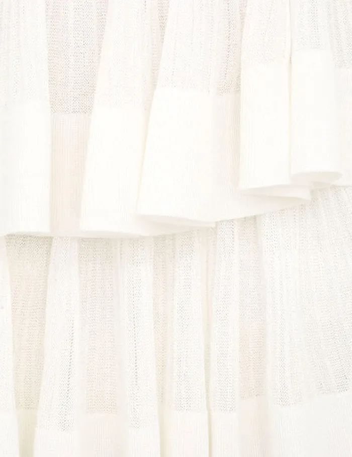 Women Zimmermann Clothing Crush Ruffled Mini Dress Cream