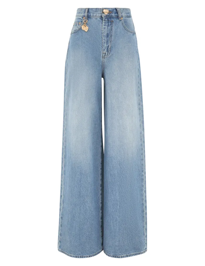 Women Zimmermann Clothing Crush Straight Jean Blue Moon