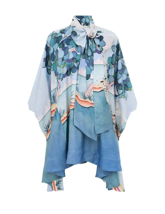 Women Zimmermann Clothing Eden Billow Mini Dress Madame Jade