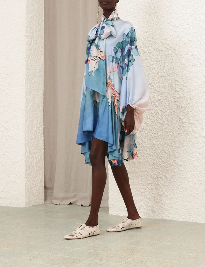 Women Zimmermann Clothing Eden Billow Mini Dress Madame Jade